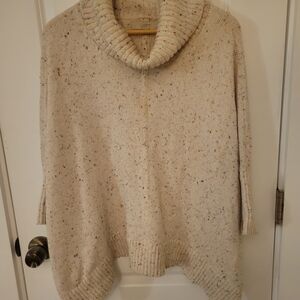 LOFT Women's Speckled Cowl Neck Sweater